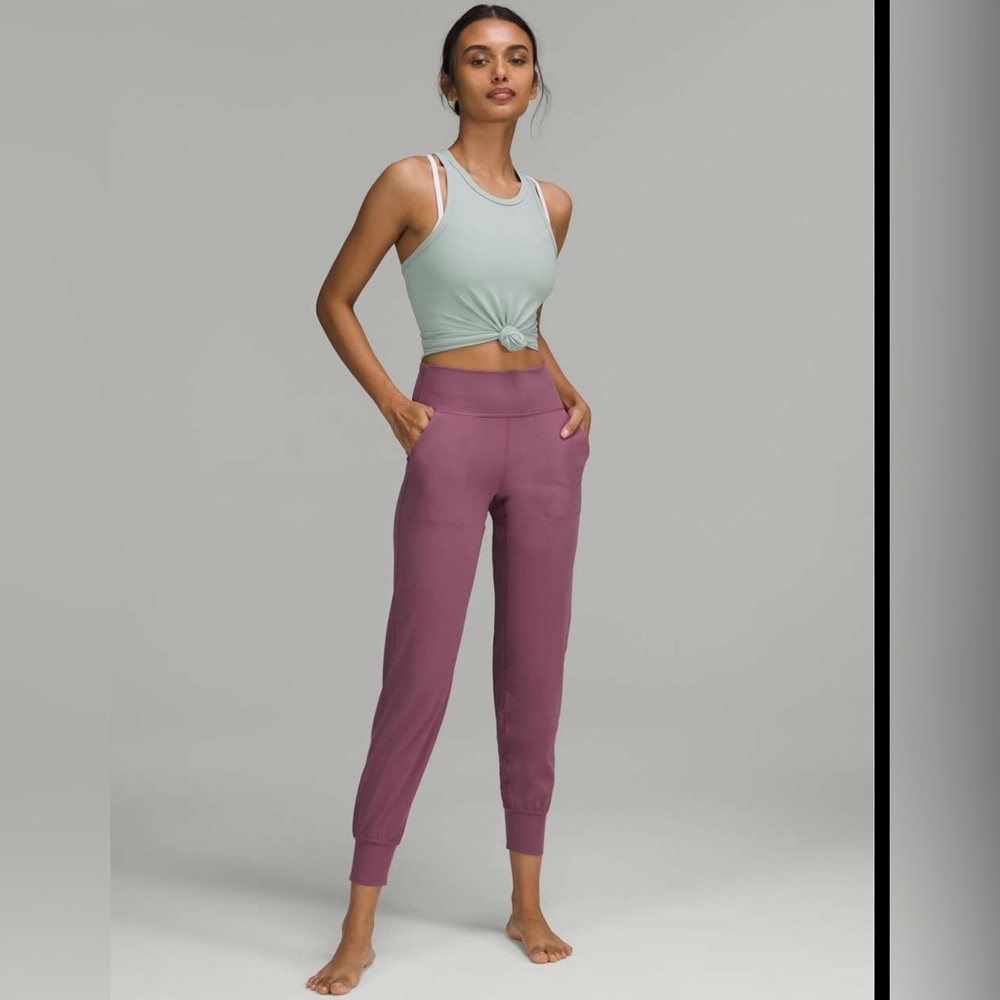 Lululemon align high rise jogger FULL LENGTH vintage plum size 6